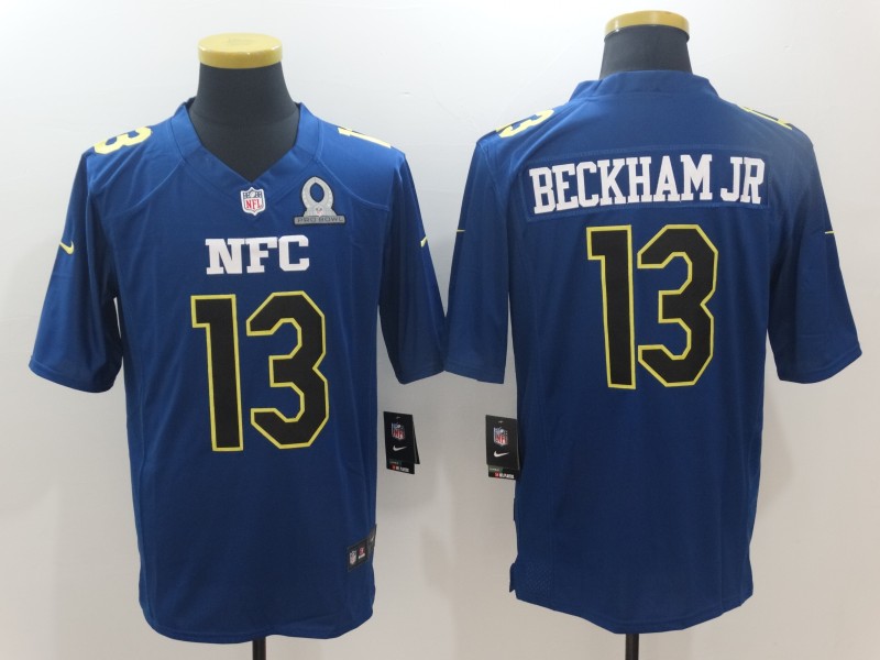 Men's New York Giants Odell Beckham Jr. #13 Blue Jersey